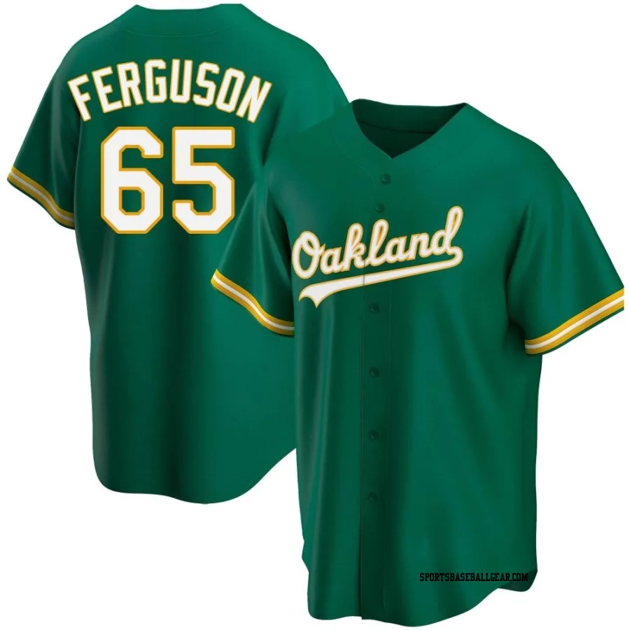 Tyler Ferguson Youth Oakland Athletics Green Replica Kelly Alternate Jersey
