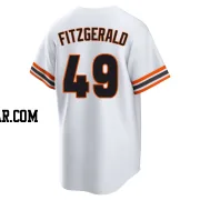 Tyler Fitzgerald Youth San Francisco Giants White Limited Throwback Cooperstown Collection Jersey