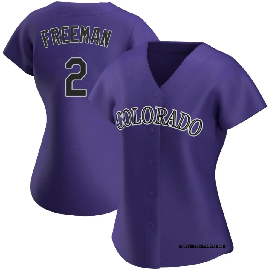 Tyler Freeman Women's Colorado Rockies Purple Authentic Alternate Jersey