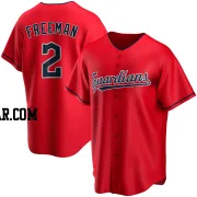 Tyler Freeman Youth Cleveland Guardians Red Replica Alternate Jersey