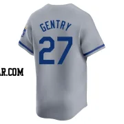 Tyler Gentry Men's Kansas City Royals Gray Limited Away Jersey