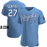 Tyler Gentry Men's Kansas City Royals Light Blue Authentic Alternate Jersey