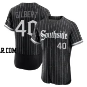 Tyler Gilbert Men's Chicago White Sox Black Authentic 2021 City Connect Jersey