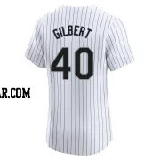 Tyler Gilbert Men's Chicago White Sox White Elite Home Jersey