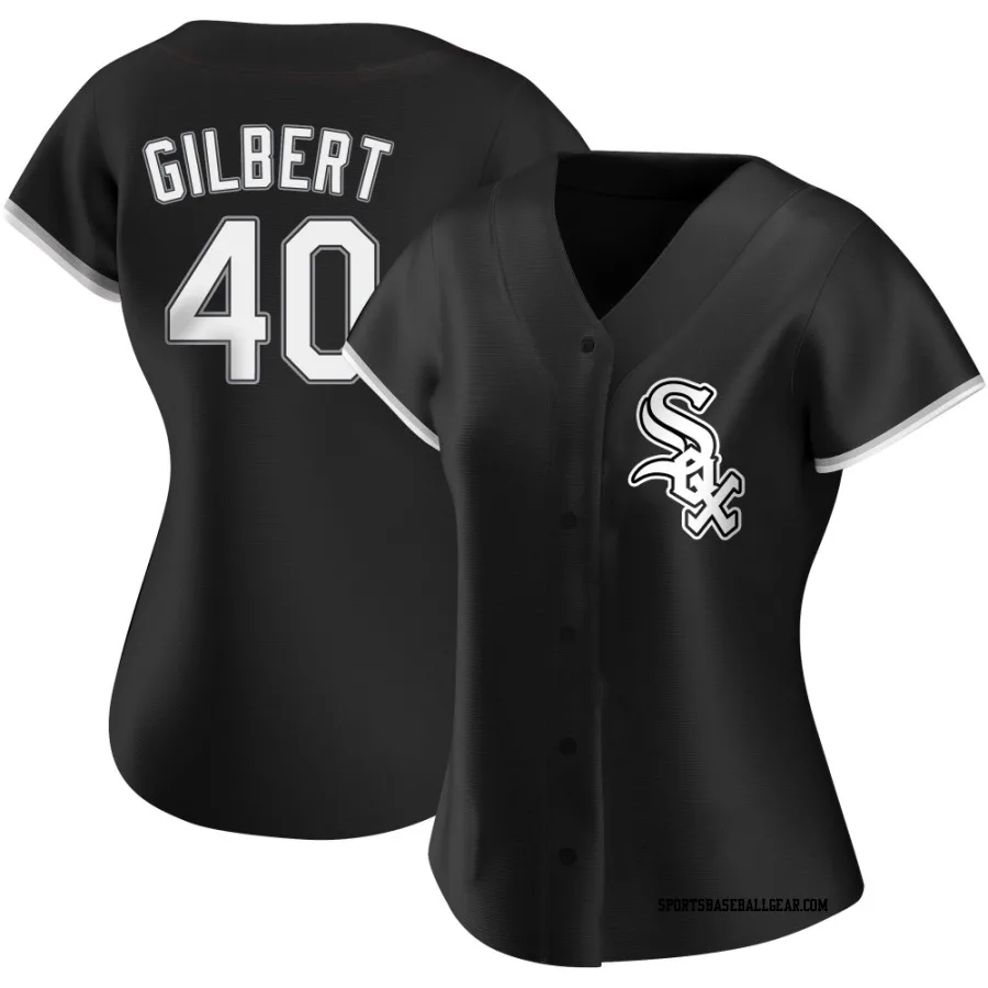 Tyler Gilbert Women's Chicago White Sox Black Authentic Alternate Jersey