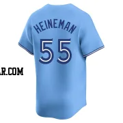 Tyler Heineman Men's Toronto Blue Jays Blue Limited Powder Alternate Jersey