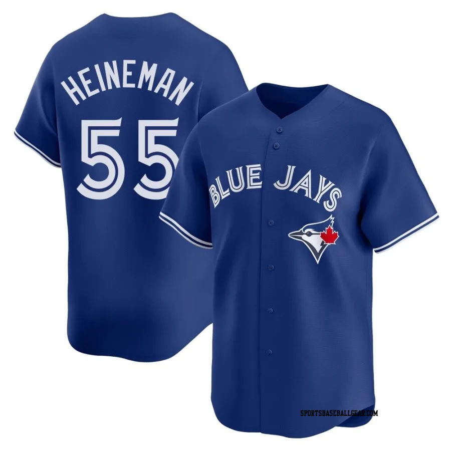 Tyler Heineman Youth Toronto Blue Jays Royal Limited Alternate Jersey