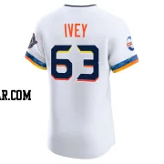 Tyler Ivey Men's Houston Astros White Elite 2025 City Connect Jersey