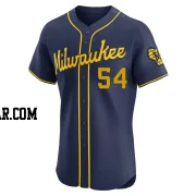 Tyler Jay Men's Milwaukee Brewers Navy Elite Alternate Jersey