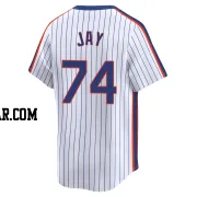 Tyler Jay Men's New York Mets White Limited Cooperstown Collection Jersey