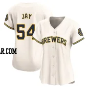 Tyler Jay Women's Milwaukee Brewers Cream Limited Home Jersey