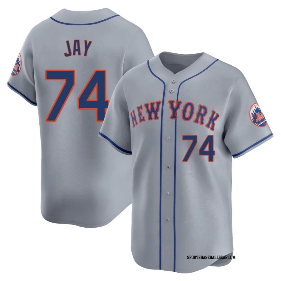 Tyler Jay Youth New York Mets Gray Limited Away Jersey