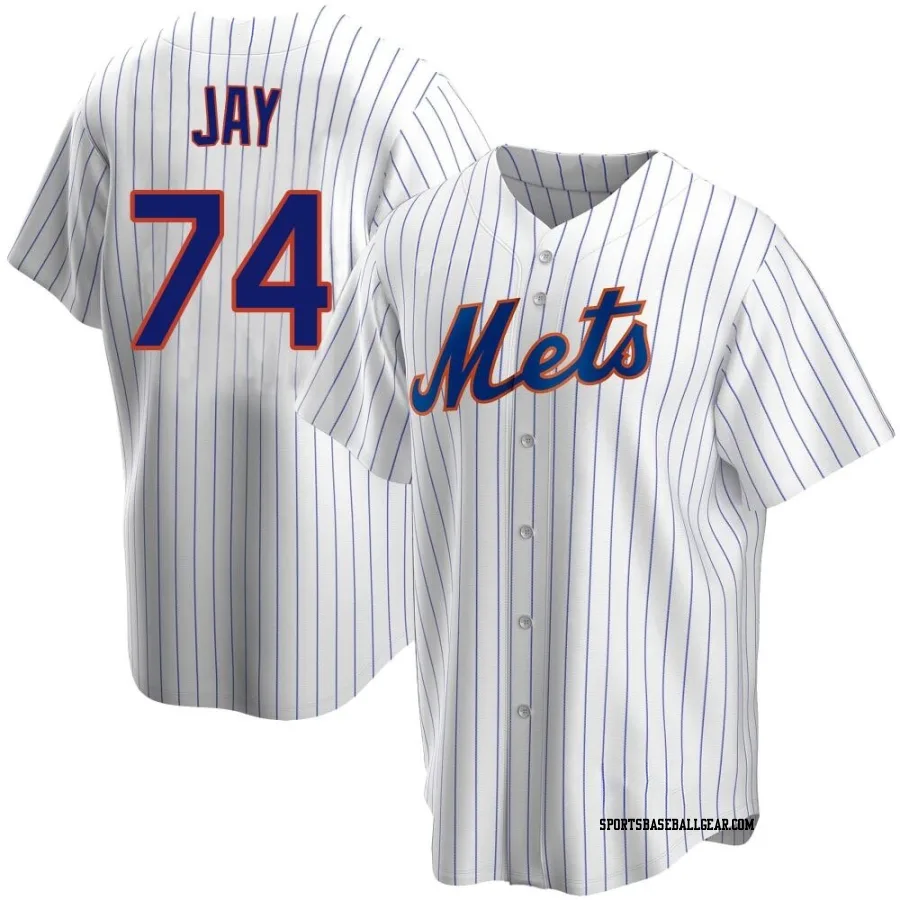 Tyler Jay Youth New York Mets White Replica Home Jersey