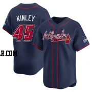Tyler Kinley Men's Atlanta Braves Navy Limited 2025 Speedway Classic Alternate Jersey