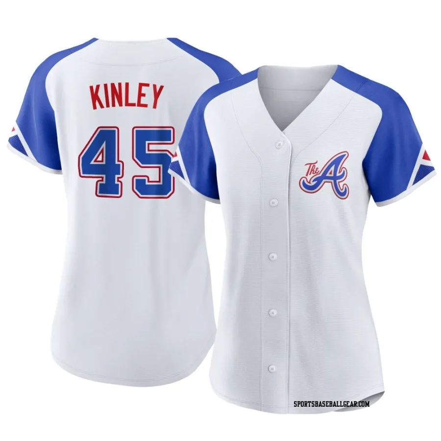 Tyler Kinley Women's Atlanta Braves White Authentic 2023 City Connect Jersey