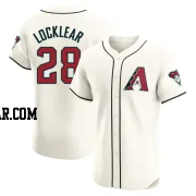 Tyler Locklear Men's Arizona Diamondbacks Cream Elite Home Jersey