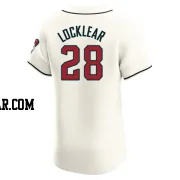 Tyler Locklear Men's Arizona Diamondbacks Cream Elite Home Jersey