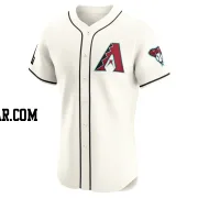 Tyler Locklear Men's Arizona Diamondbacks Cream Elite Home Patch Jersey