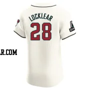 Tyler Locklear Men's Arizona Diamondbacks Cream Elite Home Patch Jersey