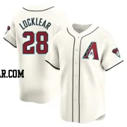 Tyler Locklear Men's Arizona Diamondbacks White Limited Home Jersey