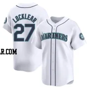 Tyler Locklear Men's Seattle Mariners White Limited Home Jersey