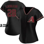 Tyler Locklear Women's Arizona Diamondbacks Black Replica Alternate Jersey
