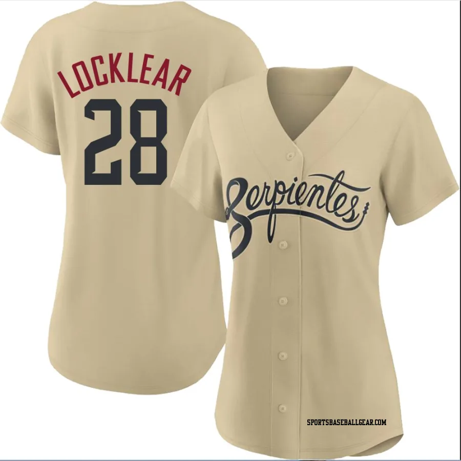 Tyler Locklear Women's Arizona Diamondbacks Gold Replica 2021 City Connect Cool Base Jersey