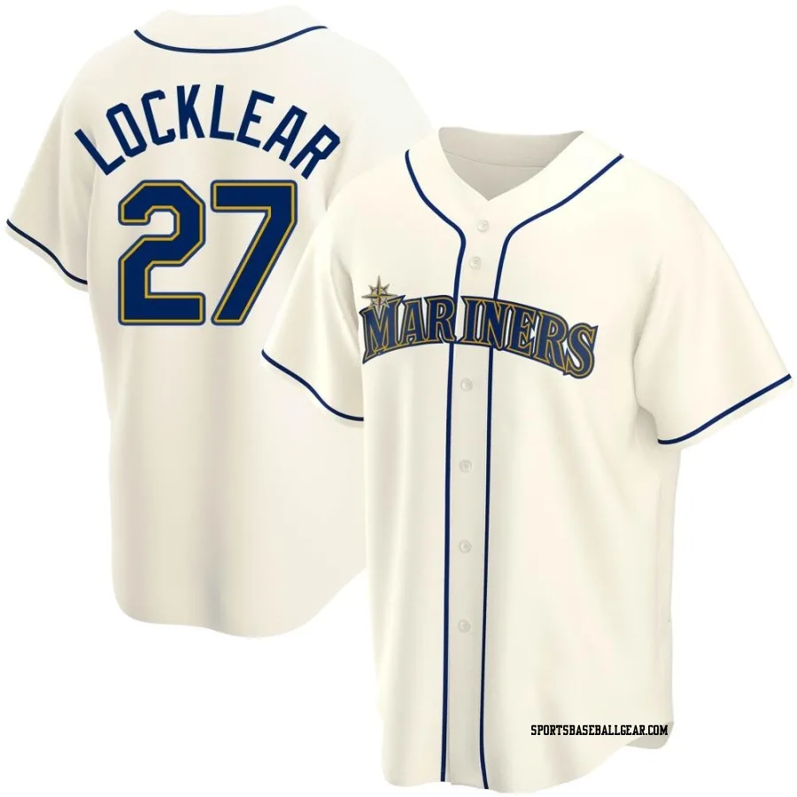Tyler Locklear Youth Seattle Mariners Cream Replica Alternate Jersey