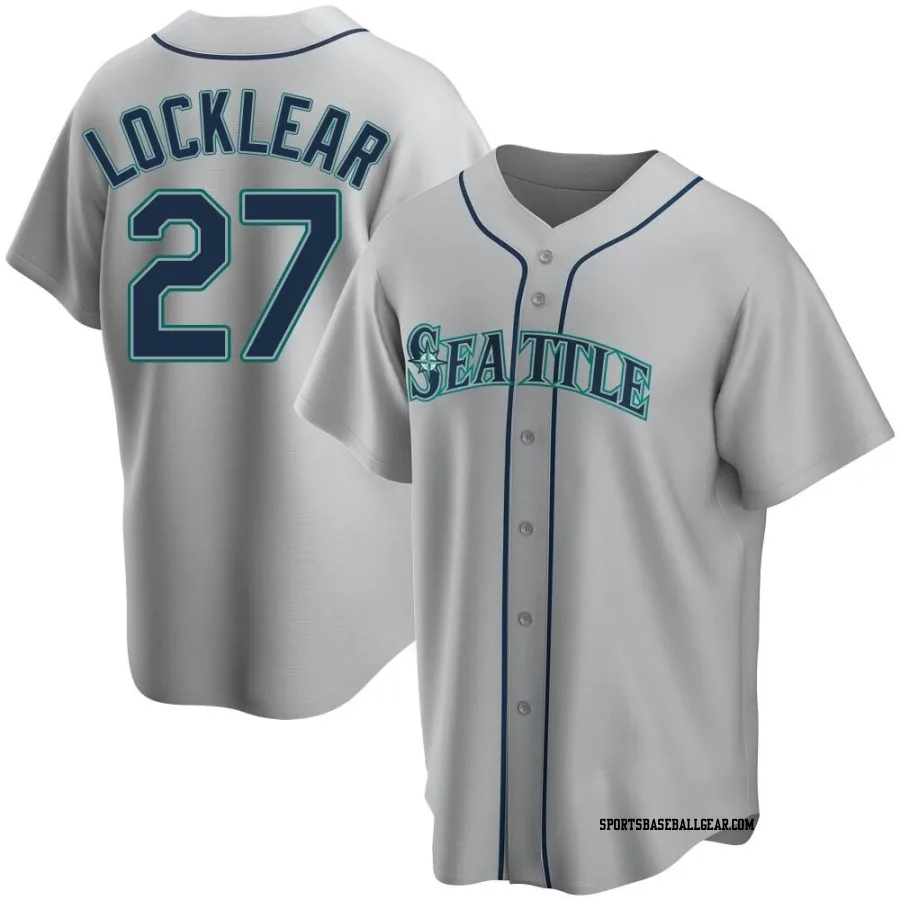Tyler Locklear Youth Seattle Mariners Gray Replica Road Jersey