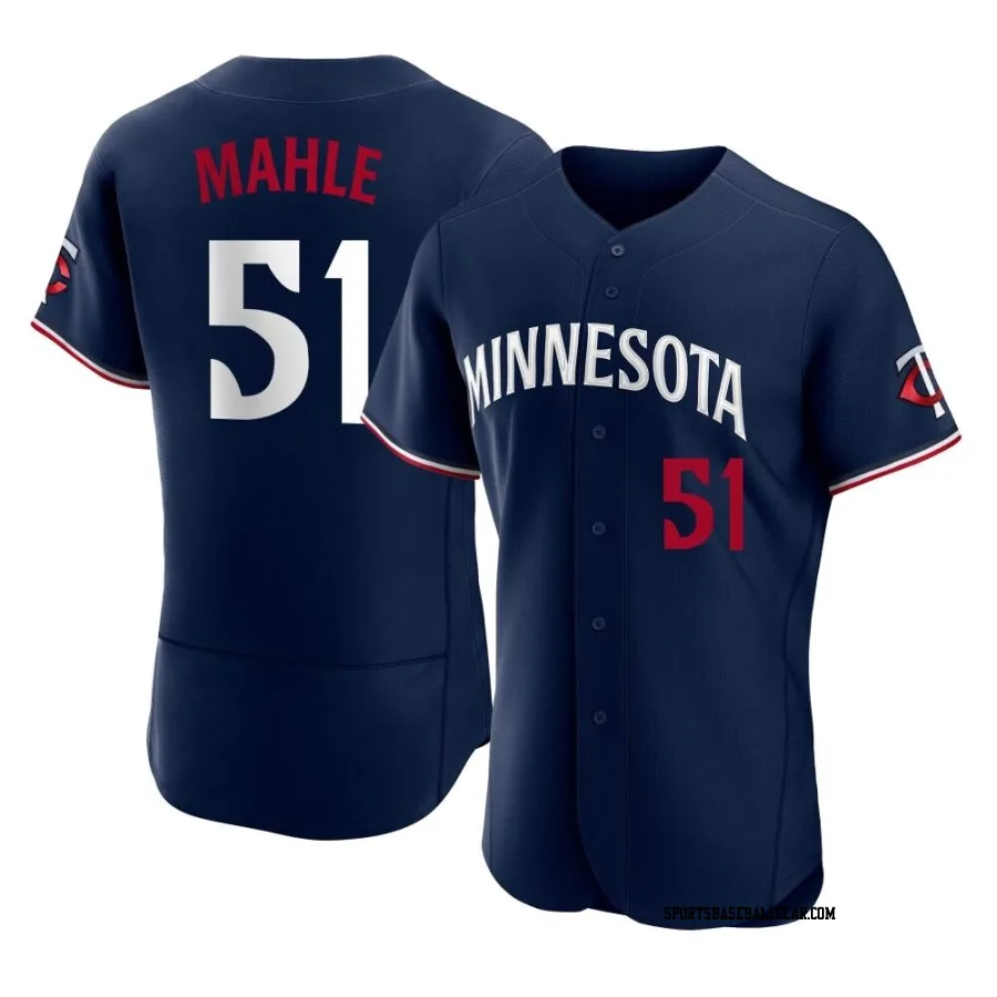 Tyler Mahle Men's Minnesota Twins Navy Authentic Alternate Jersey