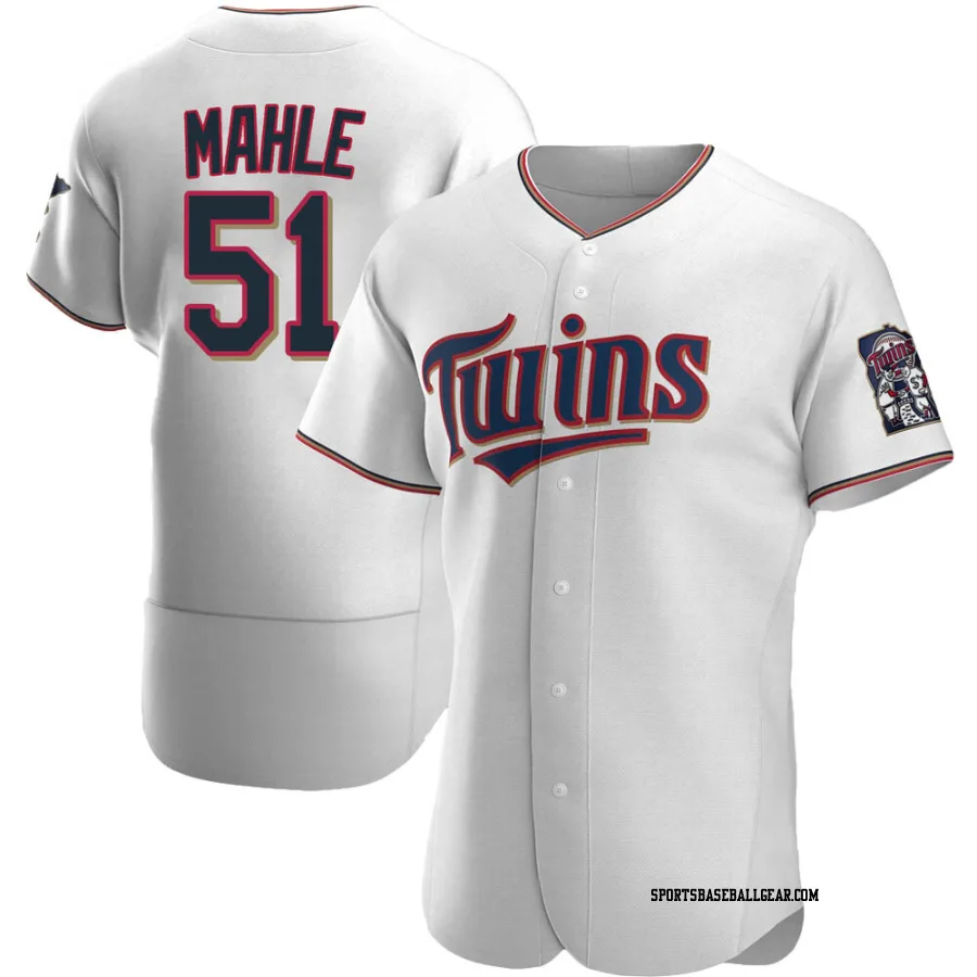 Tyler Mahle Men's Minnesota Twins White Authentic Home Jersey