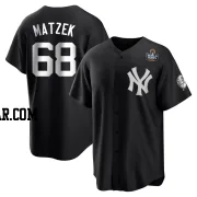 Tyler Matzek Men's New York Yankees Black/White Replica 2024 World Series Jersey