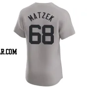 Tyler Matzek Men's New York Yankees Gray Elite Road 2024 World Series Jersey