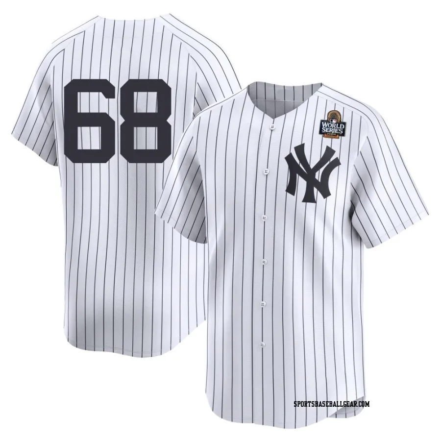 Tyler Matzek Men's New York Yankees White Limited Yankee Home 2nd 2024 World Series Jersey