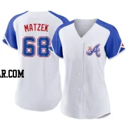 Tyler Matzek Women's Atlanta Braves White Authentic 2023 City Connect Jersey