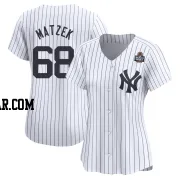 Tyler Matzek Women's New York Yankees White Limited Yankee Home 2024 World Series Jersey