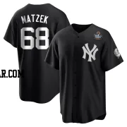 Tyler Matzek Youth New York Yankees Black/White Replica 2024 World Series Jersey