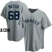 Tyler Matzek Youth New York Yankees Gray Replica Road Cooperstown Collection Jersey