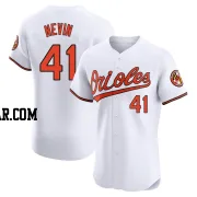 Tyler Nevin Men's Baltimore Orioles White Elite Home Jersey