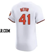 Tyler Nevin Men's Baltimore Orioles White Elite Home Jersey