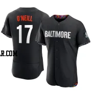 Tyler O'Neill Men's Baltimore Orioles Black Authentic 2023 City Connect Jersey