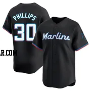 Tyler Phillips Men's Miami Marlins Black Limited Alternate Jersey