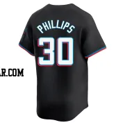 Tyler Phillips Men's Miami Marlins Black Limited Alternate Jersey