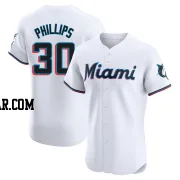 Tyler Phillips Men's Miami Marlins White Elite Home Jersey
