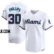Tyler Phillips Men's Miami Marlins White Limited Home Jersey