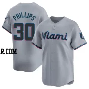 Tyler Phillips Youth Miami Marlins Gray Limited Road Jersey