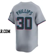 Tyler Phillips Youth Miami Marlins Gray Limited Road Jersey