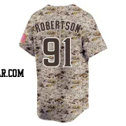 Tyler Robertson Men's San Diego Padres Camo Limited 2nd Alternate Jersey