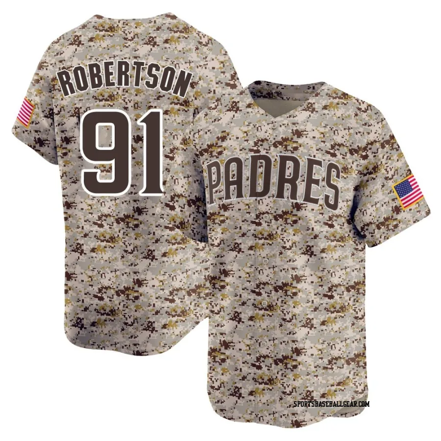 Tyler Robertson Youth San Diego Padres Camo Limited 2nd Alternate Jersey