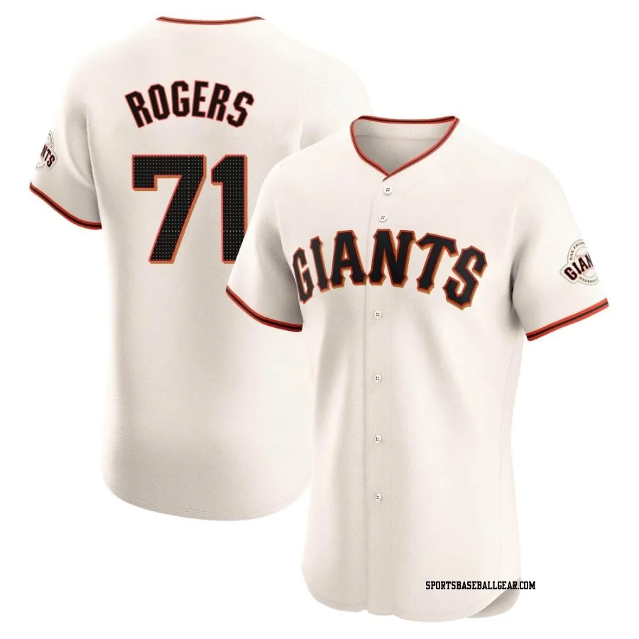 Tyler Rogers Men's San Francisco Giants Cream Elite Home Jersey